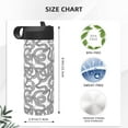 thumbnail image 4 of Yiaed Snake Print Water Bottle with Straw Lid, Stainless Steel Double Wall Insulated Water Bottle | Leak-Proof and Spill-Proof Water Bottle, 4 of 8