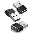 thumbnail image 1 of USB to USB C Adapter 3-Pack, Type C Female to USB Male Charging Cable Converter, 1 of 5