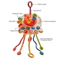 thumbnail image 3 of Juguete sensorial de silicona de grado alimenticio con forma de pulpo para bebés y niños, ideal para viajes y para desarrollar habilidades motoras finas., 3 of 10