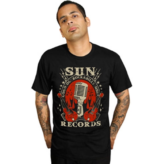 Steady Clothing Men's Rockabilly Music Sun Records T-Shirt S
