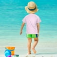 thumbnail image 4 of FORMRS Boys Rash Guard with Short Sleeves UPF 50+ Swim Shirts Sizes 3-12T, Sweet Strawberry, 4 of 6