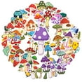thumbnail image 2 of 35pcs-50pcs Colorful Mushroom Stickers Nature Stationery Stickers Fantasy PVC Stickers for Laptops Suitcases, 2 of 9