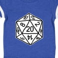thumbnail image 4 of Inktastic 20 Sided White Dice Boys or Girls Baby Bodysuit, 4 of 5
