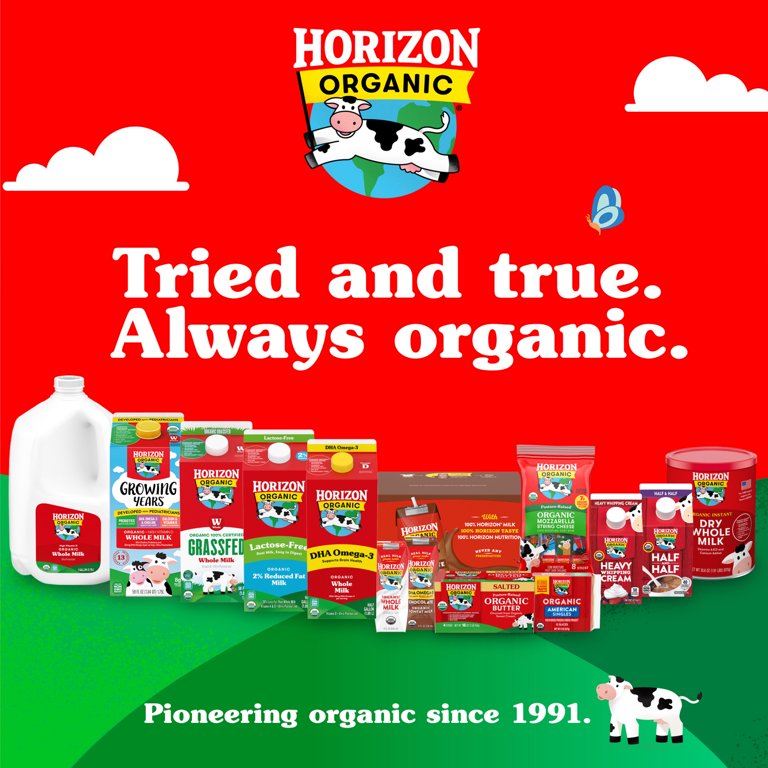 Horizon Organic Shelf Stable 1% Lowfat DHA Omega-3 Chocolate Milk