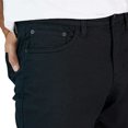 thumbnail image 3 of IZOD Mens Mid-Weight Comfort Stretch Knit Denim 5 Pocket Pant (38W x 30L, Black), 3 of 5