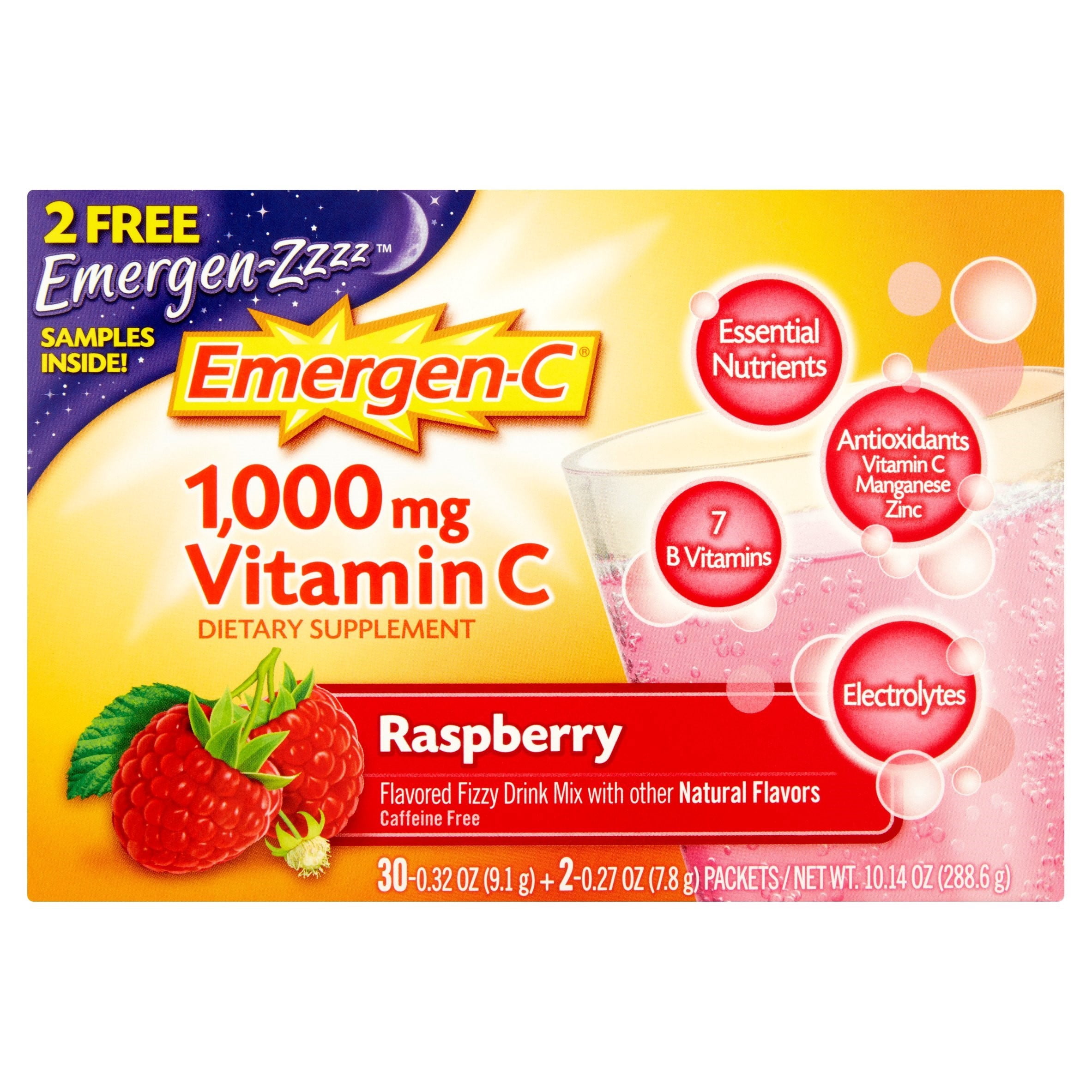 Emergenc Emc Raspberry 30ct With Emz Bonus