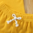 thumbnail image 2 of Seyurigaoka Seyurigaoka Infant Baby Clothes Short Sleeve Tops T-shirt and Shorts Pants Ribbed Outfits, 2 of 6