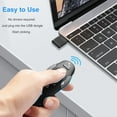 thumbnail image 4 of Wireless Presentation Clicker for PowerPoint Presentations, USB Dongle Wireless Presenter Remote with Laser Pointer Slide Clickers for Mac/Windows/Linux, Computer/Laptop, Google Slide/PPT/Keynote, 4 of 5