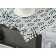 thumbnail image 2 of Nvzi Housse de Four à Micro-Ondes en Lin 1 Pce, Tissu de Housse de Four, Tissu en Coton Lin Résistant à l'Huile, Housse de Protection pour Four à Micro-Ondes 90 * 30cm (Vert), 2 of 4
