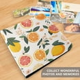 thumbnail image 4 of FORMRS 3 Ring Photo Album 4"x6" Self Adhesive Large Capacity PU Leather Cover, Orange Slices, 4 of 8