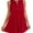 Red, variant on Krumba Women Summer Sleeveless Dress: Keyhole Tie Front Pleated Mini – Casual for ladies 25-35 Vacation Beach Party Wedding Light Blue Size XL