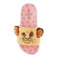 thumbnail image 3 of Disney Women's Lion King Slides, Printed Simba Slip-on Footwear Slippers Pink Gold - 7, 3 of 6