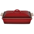 thumbnail image 1 of Cacerola Le Creuset Stoneware Heritage 4L Cerise, 1 of 4