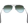 thumbnail image 3 of Ray-Ban Polarized RB3025-002/4W-55 Black Aviator Sunglasses, 3 of 3