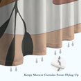 thumbnail image 6 of Orange Boho Sun, Mountain and Plant Pattern Shower Curtain 84"x72" ,Bathroom Decorative Shower Curtains Set with 12 Hooks,Modern Waterproof Washable Shower Curtain, 6 of 6