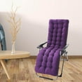 thumbnail image 2 of Coussin de Jardin en Polyester Confortable Matelas Épaissi Chaise Berçante Extérieure Intérieure Violet B, 2 of 7