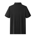 thumbnail image 4 of Men's Waffle Textured Polo Shirts Summer Short Sleeve Button Golf Shirt Stretch Moisture Wicking Performance Tee Collared Top, 4 of 6