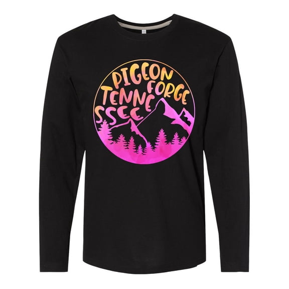 Inktastic Pigeon Forge, Tennessee- Mountains in Sunrise Colors Long Sleeve T-Shirt