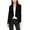 Black, variant on Moa Collection Women's Long Sleeve Open Front Blazer Solid Office Jacket (S-3XL)