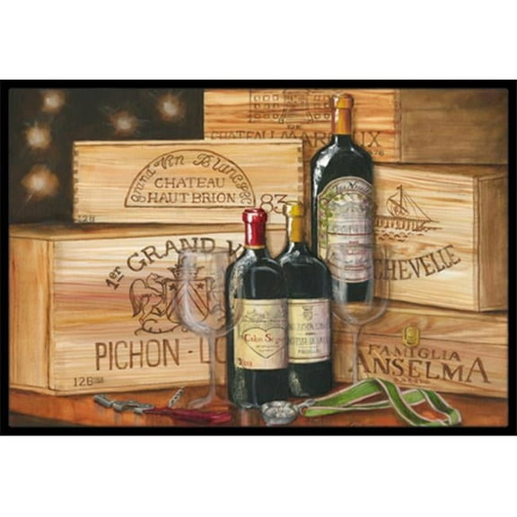 Wine Gran Vin by Malenda Trick Indoor or Outdoor Mat 18 x 27