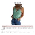 thumbnail image 4 of Camiseta sin mangas para mujer, camiseta sin mangas, ajuste holgado, Color puro, cómoda para citas y viajes, 4 of 6