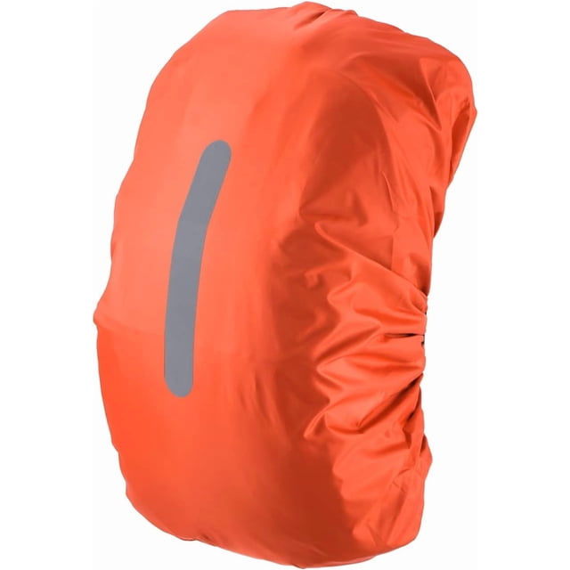 Waterproof Backpack Rain Cover, Non-Slip Cover with Vertical Reflective Strap Stay Dry for Hiking, Camping, Hunting