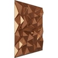 thumbnail image 2 of Ekena Millwork 19 5/8"W x 19 5/8"H Leto EnduraWall Decorative 3D Wall Panel, Bright Coat Copper (12-Pack for 32.04 Sq. Ft.), 2 of 6
