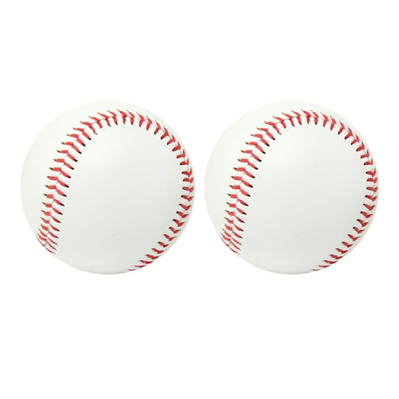 Shisuyan 2 Pcs Type Entraînement Baseball Remplissage Baseball Sports de Plein Air Balle de Baseball Portable Frappe Pratique Baseball pour Sports de Plein Air Pratique Entraînement Blanc