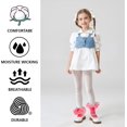 thumbnail image 7 of 1Pairs Toddler Baby Girls Ruffle Soft Double Frilly Lace Socks Kids Cute Ankle Cotton Dress Socks, 7 of 7