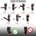 thumbnail image 4 of Knee Sleeve Clearance,Compression Fit Support -for Joint Pain and Arthritis Relief, Improved Circulation Compression - Wear Anywhere - Single, 4 of 7