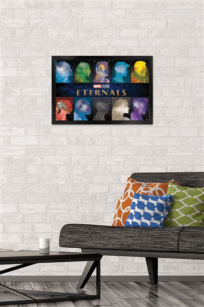 Marvel Eternals - Side Profile Wall Poster, 14.725" x 22.375", Framed