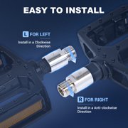 Addmotor Bike Pedal Extender, 1 Pair Bicycle Pedals Extension Adapter, Pedal Crank Extension Tool for 9/16 inch Pedals