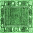 thumbnail image 1 of Ahgly Company Indoor Square Oriental Emerald Green Modern Area Rugs, 6' Square, 1 of 4