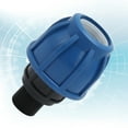 thumbnail image 3 of Pipe Connector, Pipe Adapter, Blue+Black No Rust For Toilet Kitchen Bathroom 25mm To G3/4in Male Thread, 3 of 8