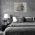 thumbnail image 6 of Farmhouse Daisy Wall Art Rustic Country Blue Flower Pictures Wall Decor Floral Just Breathe Painting Canvas Print Framed Home Artwork for Living Room Bedroom Bathroom Office 12"x16", 6 of 6