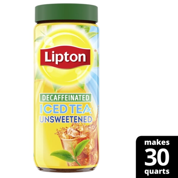 Lipton Black Iced Tea Mix Decaffeinated Unsweetened 30 qt