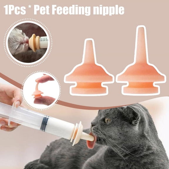 Racing Butterfly 1pcs Universal Pet Feeding Nipple Mini Cat Silicone Feeding Pacifier for newborn Kittens Puppies Rabbits Small Animals