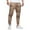 Khaki, variant on Fgnfyis Trousers Fashion Casual Length Full Mid Waist Pocket Pant Men's Solid Pencil Men's Pants Cargo Pants for Men Khaki L
