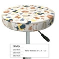 thumbnail image 4 of KLL Dogs Round Bar Chair Cushion Cover 13 inch ,Bar Stool Protector with Elastic, Soft Washable, 4 of 6