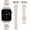 Starlight/Starlight Buckle, variant on Wearlizer Slim Leather Watch Band Compatible with Apple Watch Bands 38/40/41/42/44/45/46/49mm Women Thin Strap for Iwatch Series 11/10/9/8/7/6/5/4/3/SE/Ultra