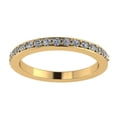 thumbnail image 4 of Nana Lab Created CVD Diamond Wedding Anniversary Band 1/5ctw 10kt Yellow Gold Size 10, 4 of 7