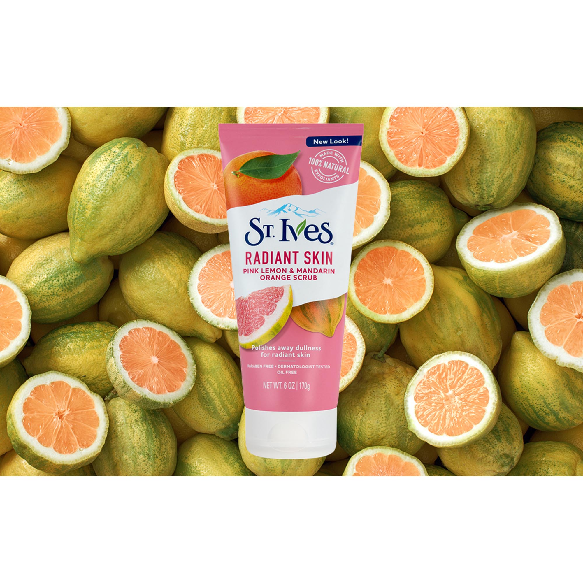 St. Ives Radiant Skin Pink Lemon and Mandarin Orange Face Scrub 6 oz - image 5 of 7