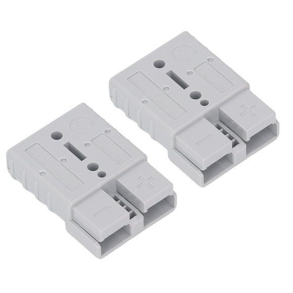 Battery Wire Plug Connector, Weather Proof 50A 600V Battery Wire Harness Plug PC Shell High Conductivity Terminal Flame Retardant For Trailer