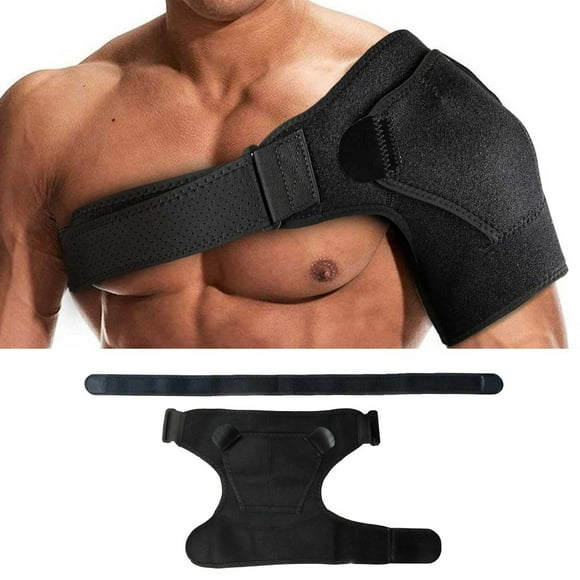 Riforla Orthèse d'Épaule Écharpe d'Épaule Manchette de Soutien pour Blessures et Déchirures Articulation Bloc Réfrigérant Fixé Bloc Chauffant pour Hommes et Femmes Pince de Fixation