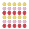 thumbnail image 1 of FRCOLOR cake doilies 300PCS Colorful Round Disposable Oil-Absorbing Lace Paper Doilies Cake Box Liner Packaging Paper Pad (Red/Pink/Yellow, Each Color for 100PCS),3.54"X3.54"X0.04", 1 of 4