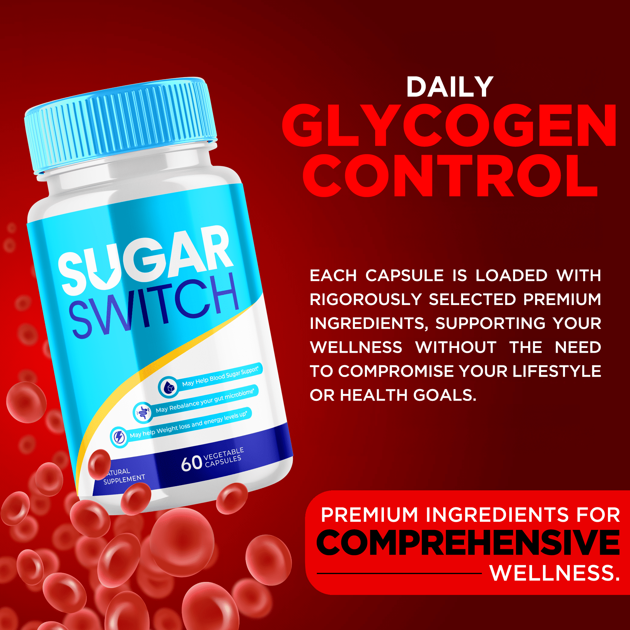 Sugar Switch Boosts Energy and Supports Weight Loss & Blood Health (2 Pack)