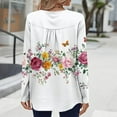 thumbnail image 4 of YueHuiYing Length Sleeve Womens Tops Round Neck Casual Tunic Tops Basic Blouses Pleated Shirts, 4 of 7