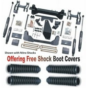 ZoneOffRoad 1998-1998 Fits Chevrolet Silverado 1500 2500 Fits GMC Sierra 1500 2500 1992-1998 Suburban 1500 Tahoe Fits GMC Yukon 6" Suspension System With Free Boot Protectors C14N/ZONU3100X4