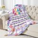 thumbnail image 2 of LHSHID Mom Blankets from Daughter My Amazing Mom Blanket for Mother with Many Moved Words Thanksgiving Christmas Bday Mothers Day Presents for Mom Throw Blanket 60x80in, 2 of 6