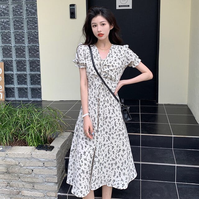 Elegant and Trendy Silver Organisation Women Fit and Flare Cotton Fabric  Printed A-Line Maxi Midi Western Long Gown | 9gmart Most Popular American  Fashion Brands, Mobiles, Smartphones, Smart TV, Laptops, Smart Watches